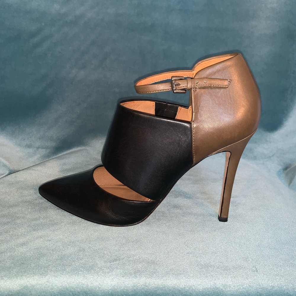 COACH two toned leather booties. Size 8.5. Never worn.